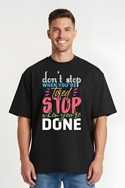 Printees Tricou Oversize - Don't Stop