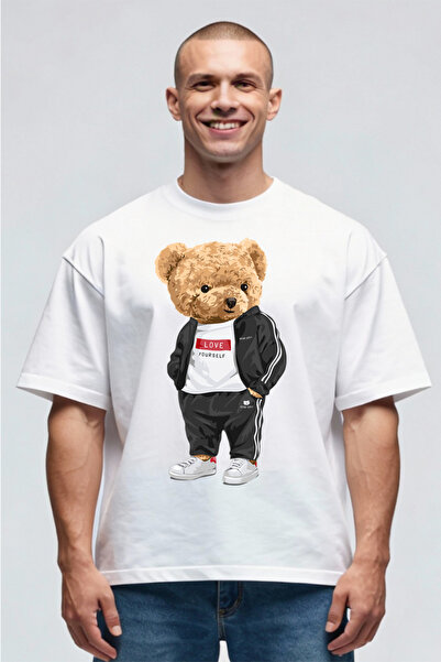 Printees Tricou Oversize - Love Teddy