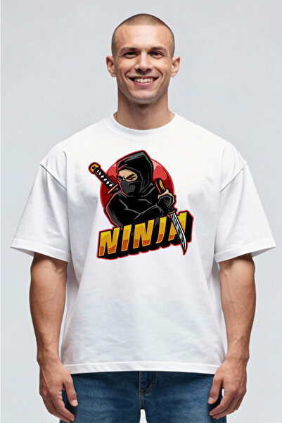 Printees Tricou Oversize - Ninja