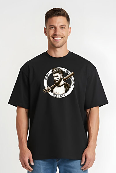 Printees Tricou Oversize - Born And Raised Galati