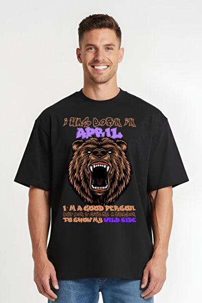 Printees Tricou Oversize - Born Wild April