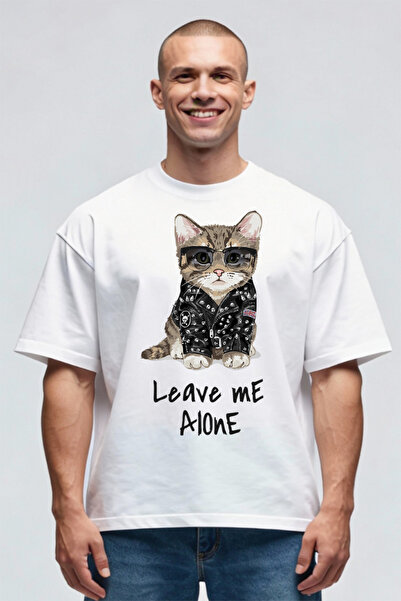 Printees Tricou Oversize - Leave Me Alone