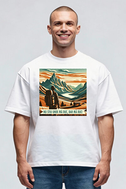 Printees Tricou Oversize - Mă duc