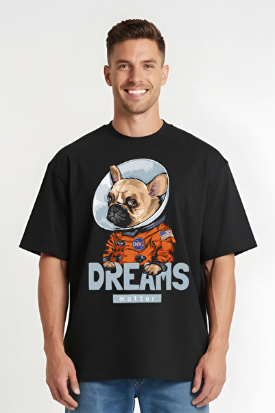 Printees Tricou Oversize - Dog Dream Meatters