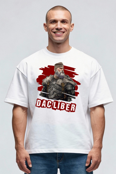 Printees Tricou Oversize - Dac Dacul Liber