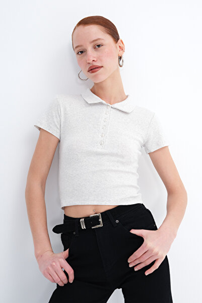 Addax Μπλουζάκι πόλο με κουμπιά P1881