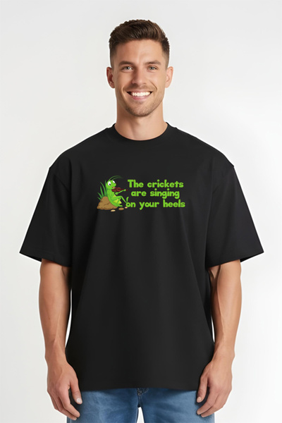 Printees Tricou Oversize - Crickets singing