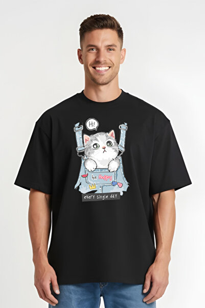 Printees Tricou Oversize - Happy