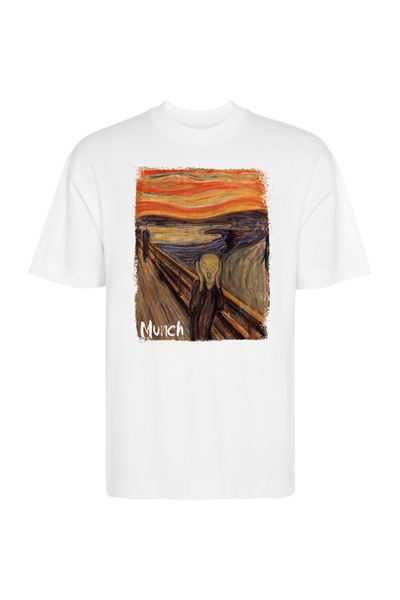 Printees Tricou Oversize - Munch Scream