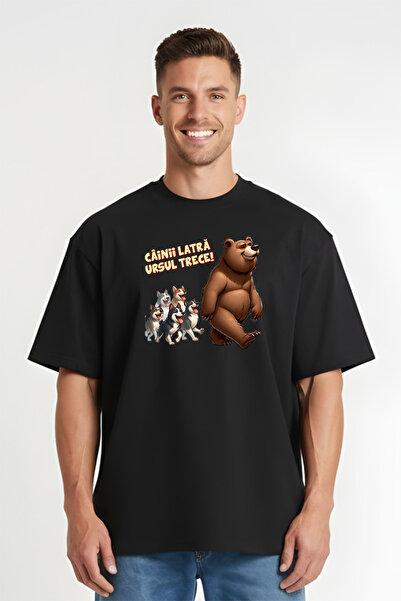 Printees Tricou Oversize - Câini Latră