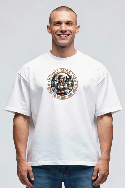 Printees Tricou Oversize - Authentic Dacian Spirit