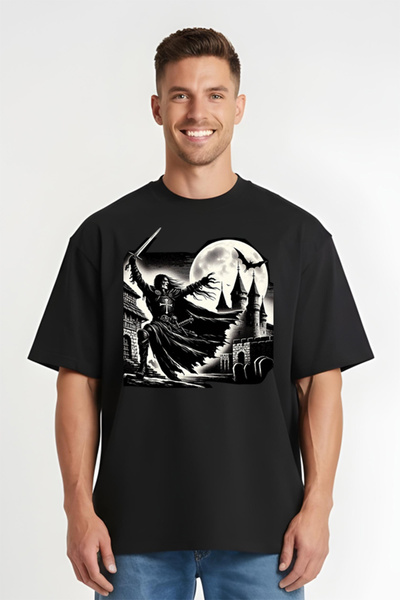 Printees Tricou Oversize - Luptator Crestin