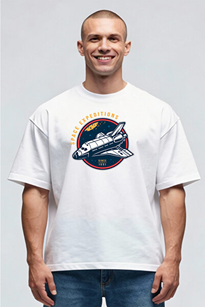 Printees Tricou Oversize - Space Expeditions
