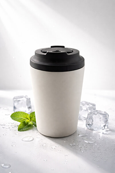 ALMASA Grey hot drink mug, 355 ml