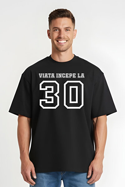 Printees Tricou Oversize - Viața începe la 30 de ani