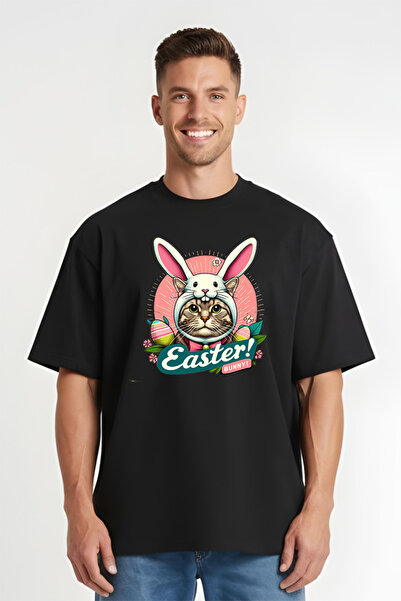 Printees Tricou Oversize - Cat Bunny