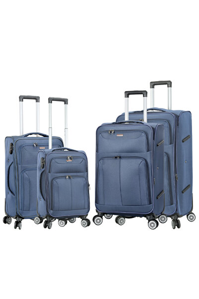 Madisson Expandable Luggage Set, Polyester, 4 Double Wheels, Combination Lock...