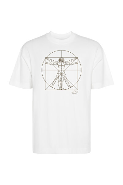 Printees Tricou Oversize - Omul Vitruvian