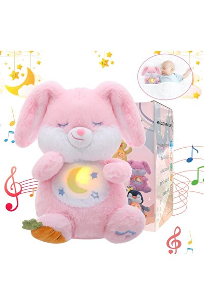 OEM Pluș interactiv Fluffy Bunny pentru somn și joacă — roz