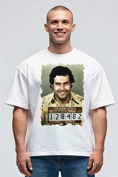 Printees Tricou Oversize - Escobar Mugshot