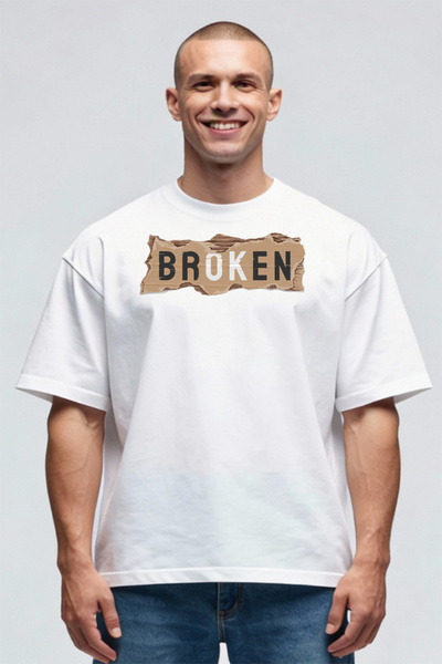 Printees Tricou Oversize - Broken