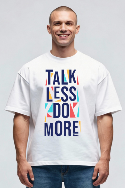 Printees Tricou Oversize - Talk Less