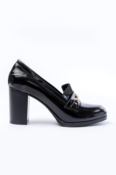 ANALİN SHOES Women's Genuine Leather Saraçlı Buckled Classic Heeled Shoes - B...