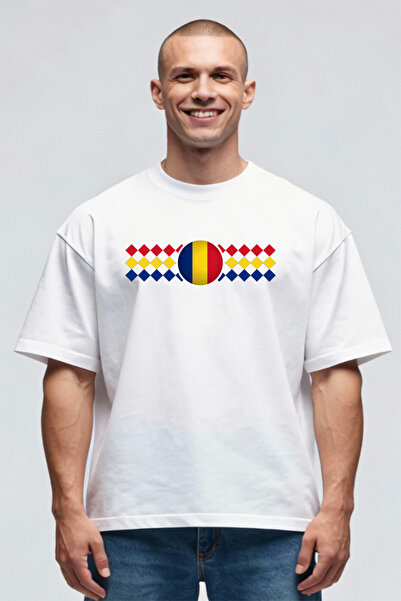 Printees Tricou Oversize - Drapel România