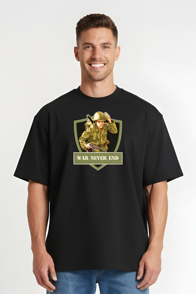Printees Tricou Oversize - War Never End