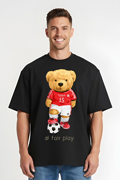 Printees Tricou Oversize - Fair Play Taddy Bear