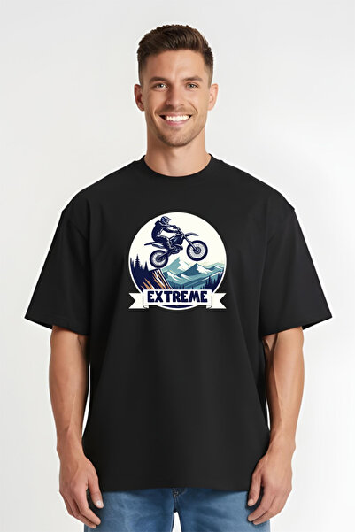 Printees Tricou Oversize - Extreme Motocross