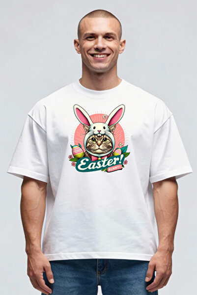 Printees Tricou Oversize - Cat Bunny
