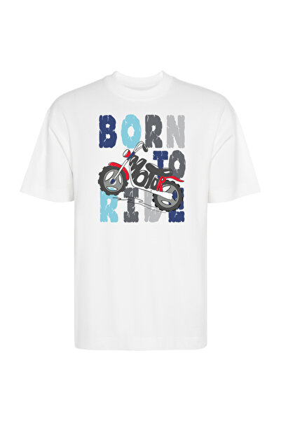 Printees Tricou Oversize - Born To Ride
