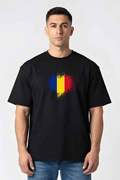 Printees Tricou Oversize - Tricolor România