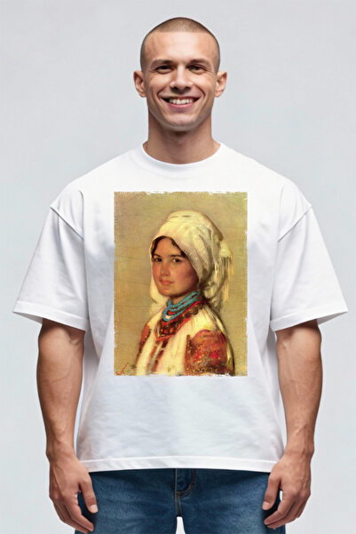 Printees Tricou Oversize - Nicolae Grigorescu - Țărăncuță in Muscel