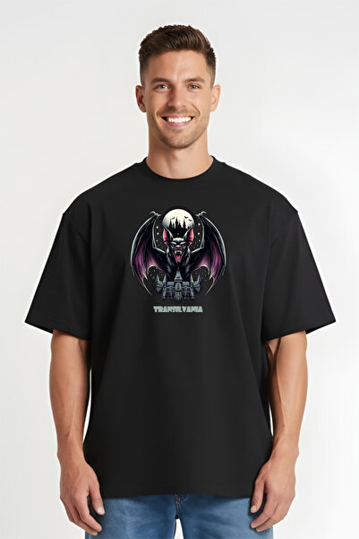 Printees Tricou Oversize - Liliac Transilvania