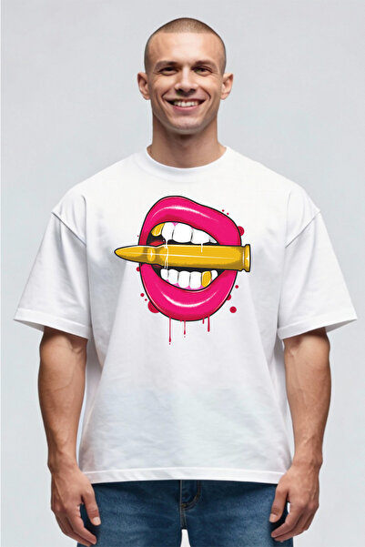 Printees Tricou Oversize - Bullet Lips