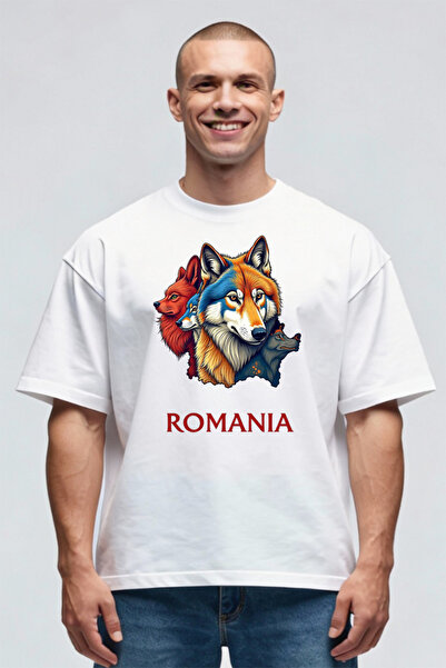 Printees Tricou Oversize - Romania