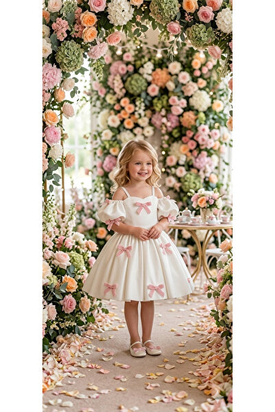 Luneria Dress Fiyonk kız çocuk abiye mezuniyet elbisesi