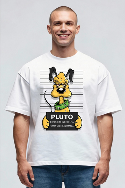 Printees Tricou Oversize - Pluto Vama Veche