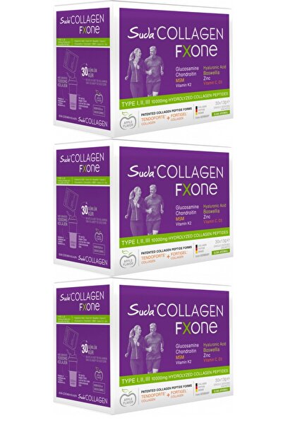 Suda Collagen Fxone Apple 13Gr X 30 Days (Contains Type 1-2-3 10,000Mg Collag...