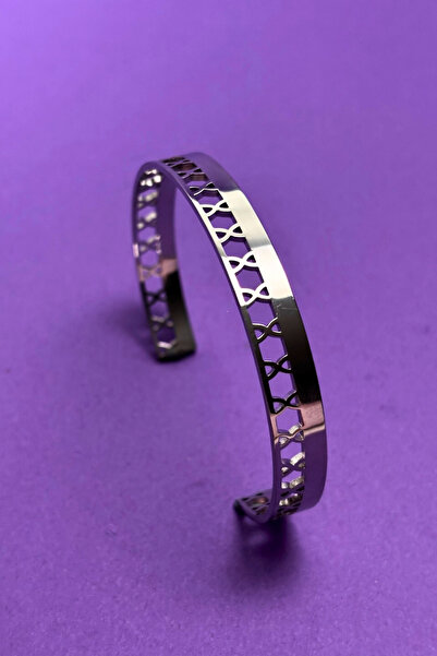 Begondio Minimalist Italian Style Laser Engraved Women's Cuff Bracelet