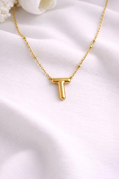 Archhazel Jewelery Letter t Ballon Model Steel Necklace
