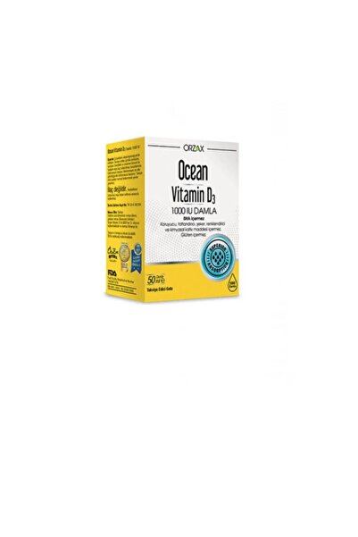 Orzax Ocean Vitamin D3 1000 Iu Drops 50 ml