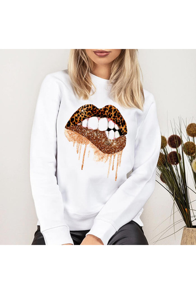 Kartier Bluza Dama Alba Leopard Lips