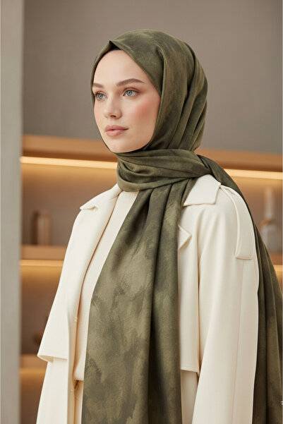 Alivascarf Bulut Desen Bambu Şal Yeni Pamuk Trend Şal