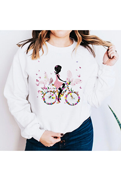 Kartier Дамска велосипедна блуза с бяло цвете