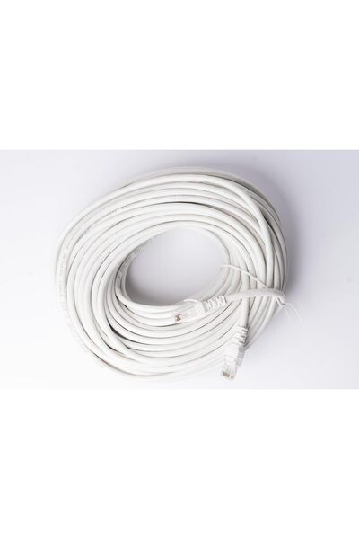 Saffron Cat-6 Ethernet Patch Cable – 20 Meter, White
