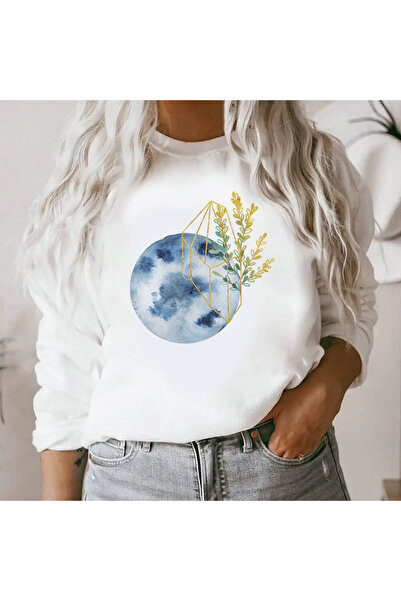 Kartier Bluza Dama Alba Abstract Blue Moon