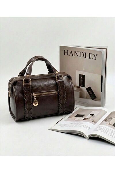 Handley موديل حقيبة SI CYLINDER للنساء بتصميم مضفر يدويًا